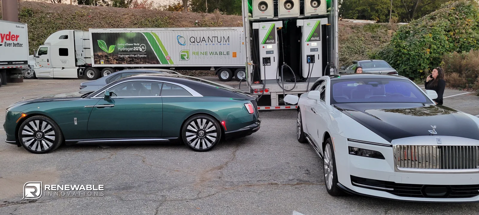 MEC-H and Virtual Pipeline charging vehicles at BMW Test Fest